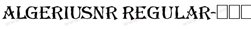 AlgeriusNr Regular字体转换